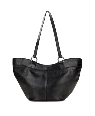 Patricia Nash Meudon Extra-large Leather Tote Handbag In Black
