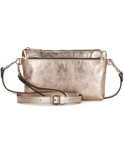 Patricia Nash Mignon Small Leather Wristlet Crossbody Handbag In Multi