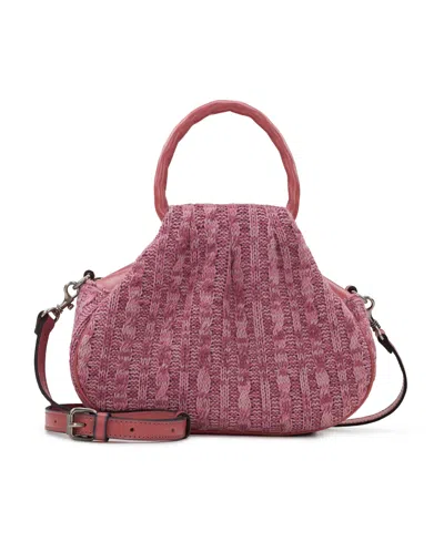 Patricia Nash Milburn Knitted Crossbody Bag In Old Rose