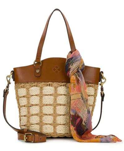 Patricia Nash Montella Small Basket Crossbody Bag In Brown