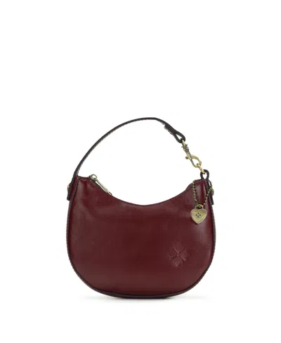 Patricia Nash Morgana Mini Leather Shoulder Bag In Burgundy