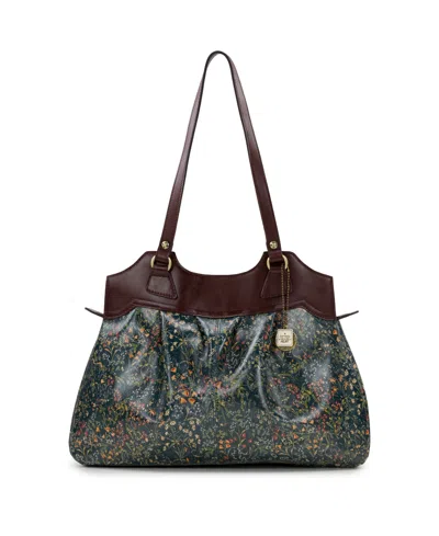Patricia Nash Napoli Extra Large Satchel In Green