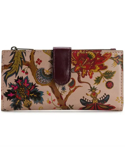 Patricia Nash Nazari Leather Wallet In Danish Floral Tapestry