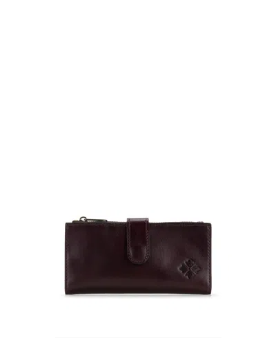Patricia Nash Nazari Leather Wallet In Plum