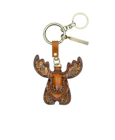 Patricia Nash Nordic Noble Moose Leather Bag Charm In Tan