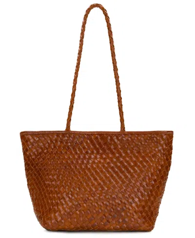 Patricia Nash Olivia Large Satchel Tote Bag In Brown