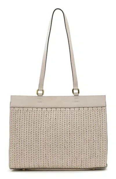 Patricia Nash Ophira Woven Leather Tote Bag In Gray