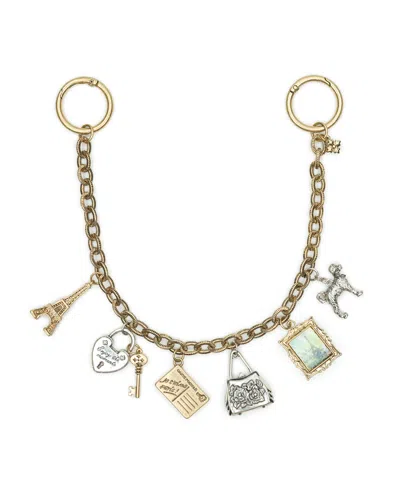 Patricia Nash Paris 12" Chain Bag Charm In Gold