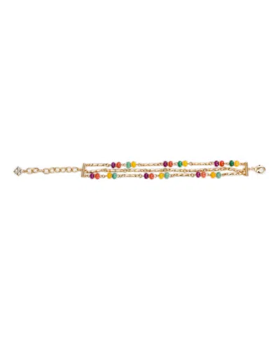 Patricia Nash Patrica Nash Gold-tone Plated Triple Strand Bracelet In Neutral