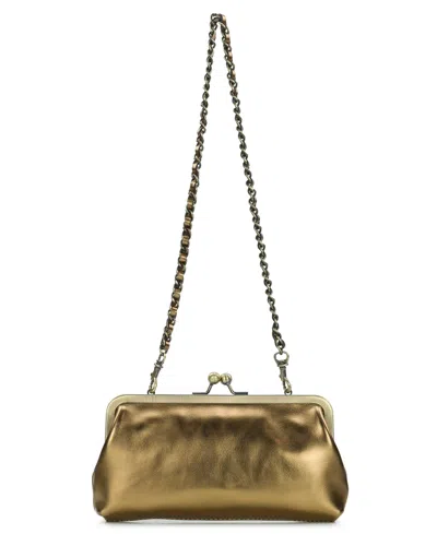 Patricia Nash Potenaz Mini Leather Detachable Chain Crossbody Clutch Handbag In Multi