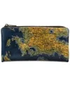 Patricia Nash Prassa Leather Wallet In Greek Map