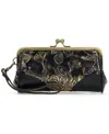 Patricia Nash Renna Bark Leaves Wristlet In Multi