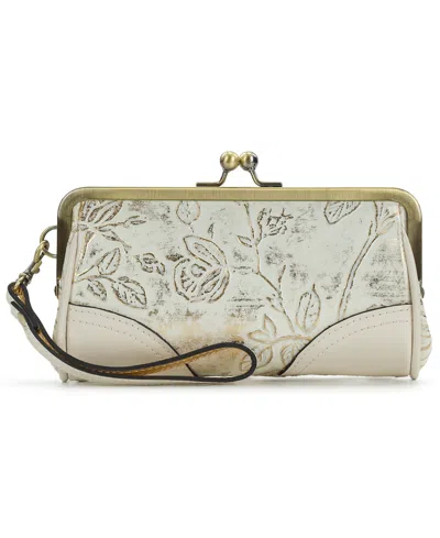 Patricia Nash Renna Bark Leaves Wristlet
