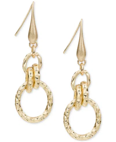 Patricia Nash Ring Drop Earrings In Gold