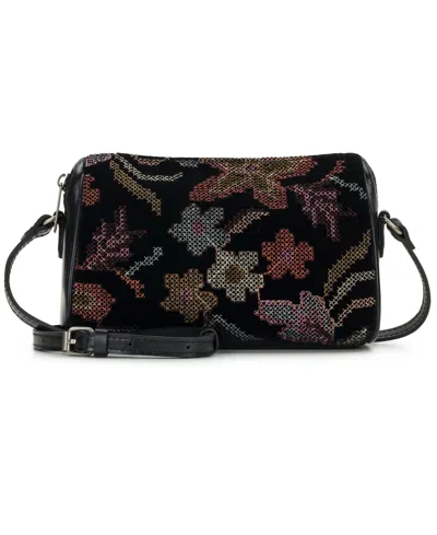 Patricia Nash Romy Small Full Grain Leather Crossbody Handbag In Red