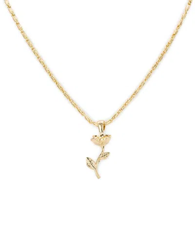 Patricia Nash Rose Garden Collection Stem Pendant Necklace In Gold