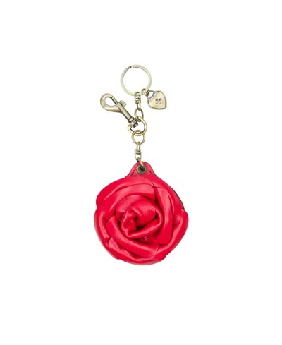 Patricia Nash Rose Mirror Bag Charm In Red