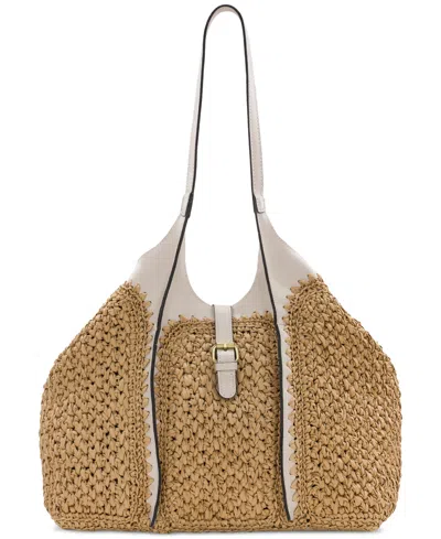 Patricia Nash Santorini Medium Woven Straw Satchel In Neutral