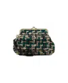 Patricia Nash Savena Boucle Wristlet In Green