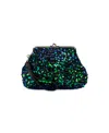 Patricia Nash Savena Payettes And Velvet Wristlet In Dark Green