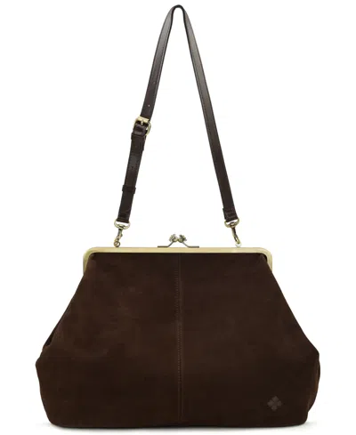 Patricia Nash Serafina Frame Kiss-lock Bag In Chocolate