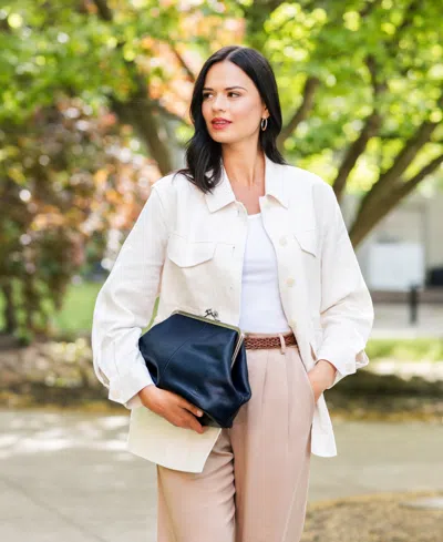 Patricia Nash Sofia Kisslock Leather Bag