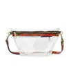 Patricia Nash Tinchi Clear Medium Belt Bag In Clear,spring Multi