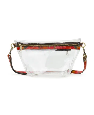 Patricia Nash Tinchi Clear Medium Belt Bag In Clear,spring Multi