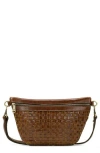 Patricia Nash Tinchi Woven Belt Bag In Cognac