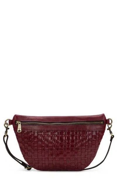 Patricia Nash Tinchi Woven Belt Bag In Maroon