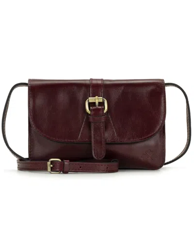 Patricia Nash Torri Small Leather Crossbody In Red