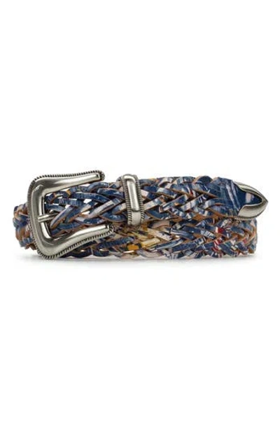 Patricia Nash Townsend Braided Metal Tipped Belt In Multi