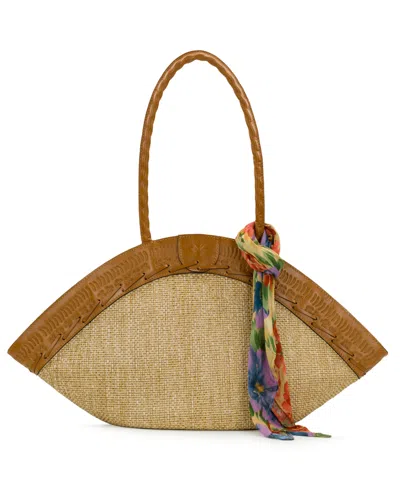 Patricia Nash Trope Extra-large Dome Tote In Brown