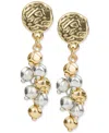 Patricia Nash Two-tone Multi-dangle Earrings In Gold