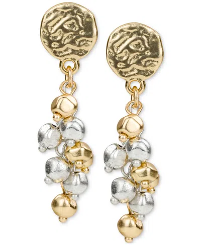 Patricia Nash Two-tone Multi-dangle Earrings In Gold