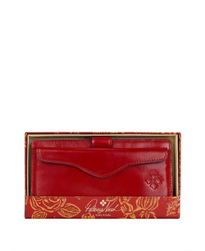Patricia Nash Valentia Small Leather Wallet In Red