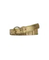 Patricia Nash Vasia Single-pronge Buckle Belt In Gold