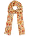 Patricia Nash Vintage Print Scarf In Aegean Blooms Small