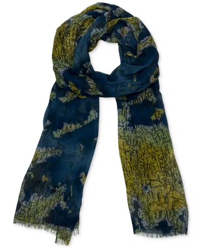 Patricia Nash Vintage Print Scarf In Greek Map