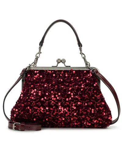 Patricia Nash Vione Frame Full Grain Leather Evening Crossbody Handbag In Pattern