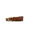 Patricia Nash Women's Atina Chain-link Leather Belt In Brown