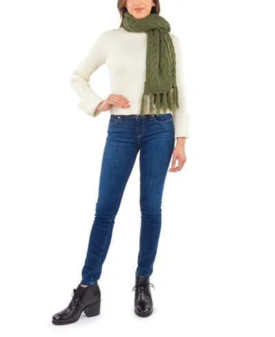 Patricia Nash Women's Cable Knit Scarf In Olive