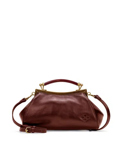 Patricia Nash Kelmscott Frame Bag In British Tan
