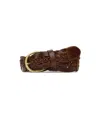 Patricia Nash Women's Melissa Braided Leather Belt In Brown