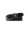 Patricia Nash Women's Pelosa Tooled Leather Belt In Black