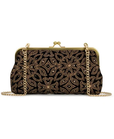 Patricia Nash Women's Potenaz Frame Crossbody Handbag In Gold