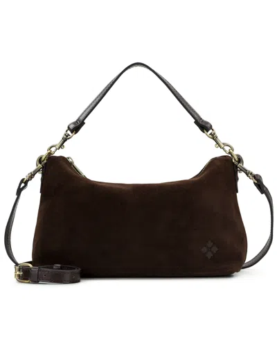 Patricia Nash Women's Suede Kolena Small Shoulder Bag In Chocolate