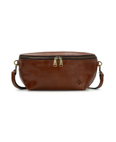 Patricia Nash Yanna Zipper Belt Bag In Brown
