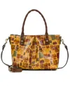 Patricia Nash Zora Top Handle Medium Crossbody Bag In Brown