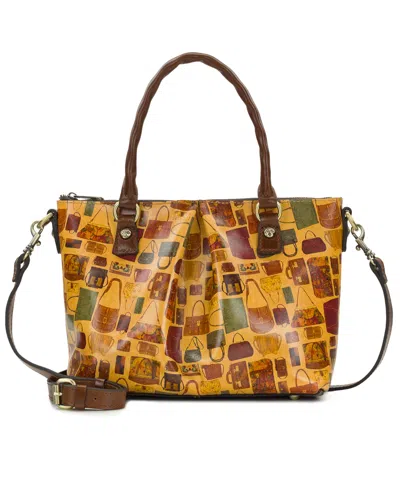 Patricia Nash Zora Top Handle Medium Crossbody Bag In Brown